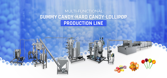 Gelatin Jelly Gummy Candy Production Line Pectin Jelly Gummy Candy Production Line Gummy Candy Making Line Equipment